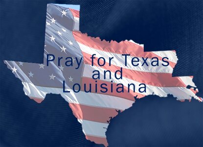 Pray for texas pray for louisiana american flag