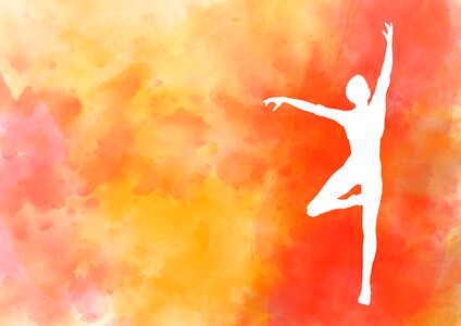 Figure silhouette woman exercise