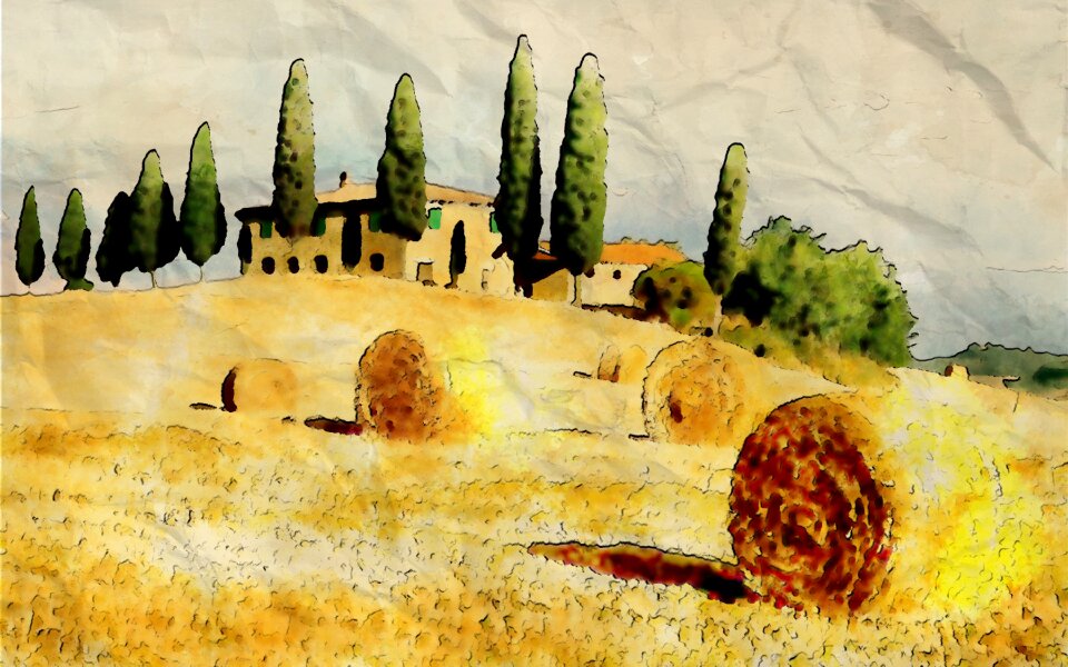 Summer scenic agriculture