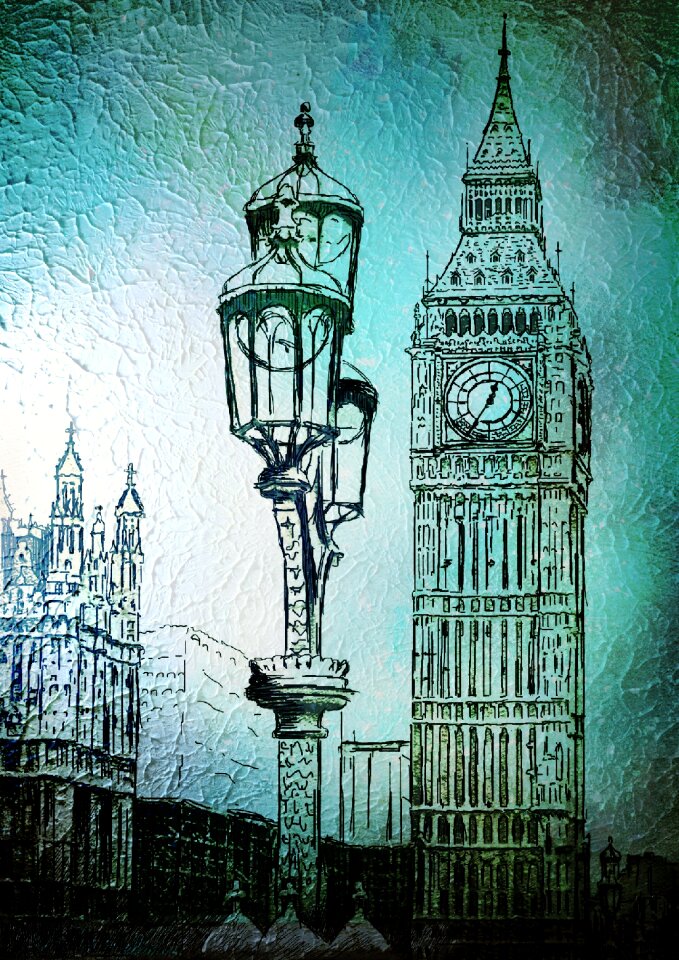 United kingdom city postcard