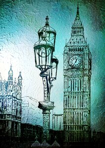 United kingdom city postcard