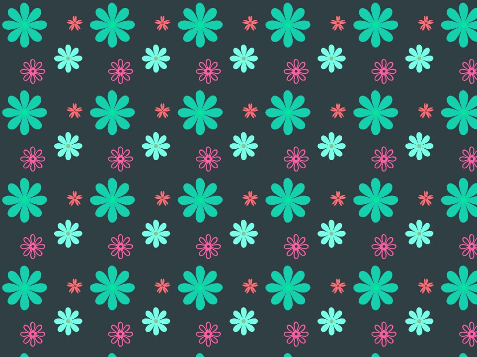 Color colorful flowers