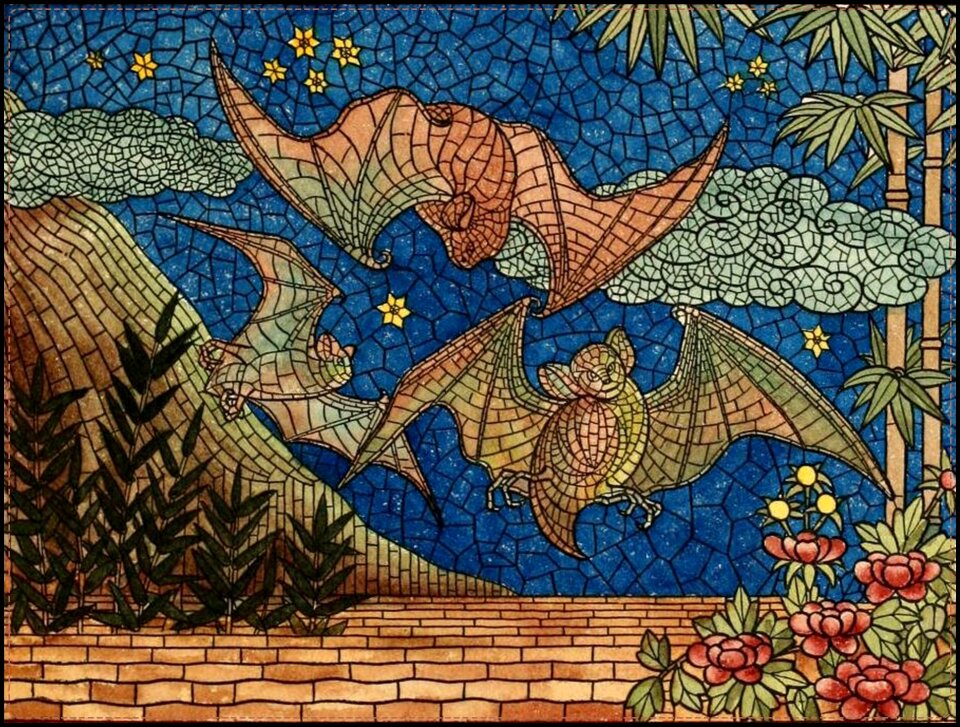 Vintage stained glass design