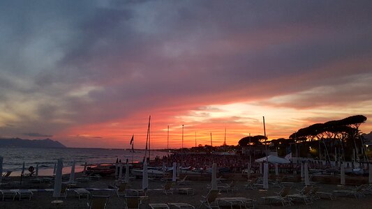 Beach summer evening