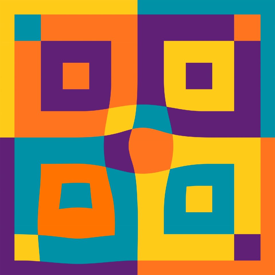 Modern art artwork oblique