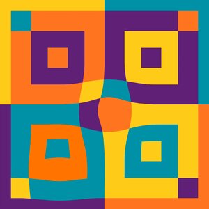 Modern art artwork oblique