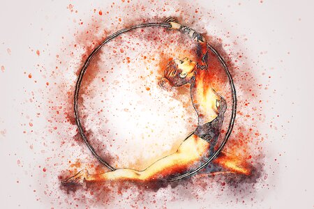 Art abstract watercolor