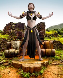 Witch fashion woman model woman