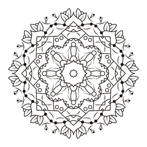 Retro art mandala