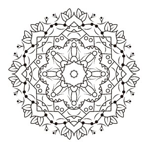 Retro art mandala