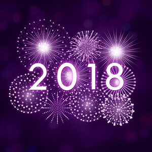 New year party bright