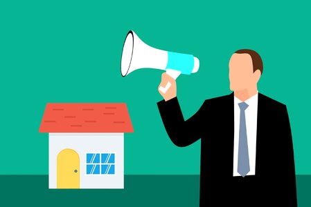 Buying selling megaphone