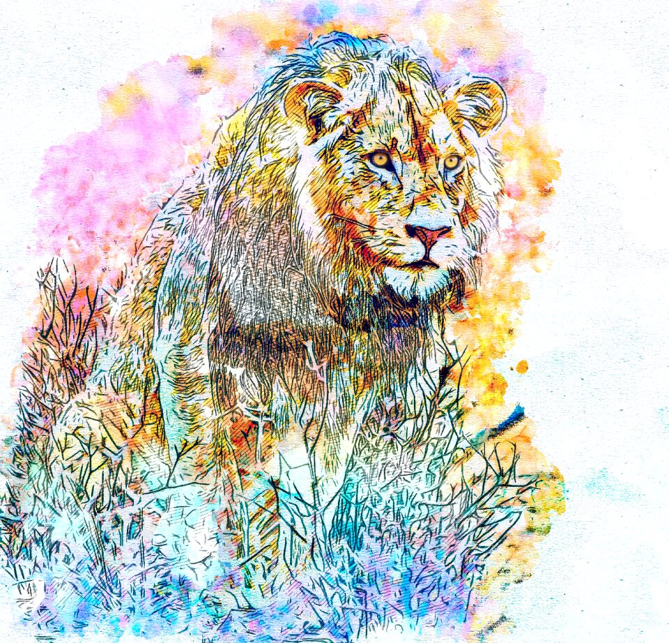Art abstract watercolor