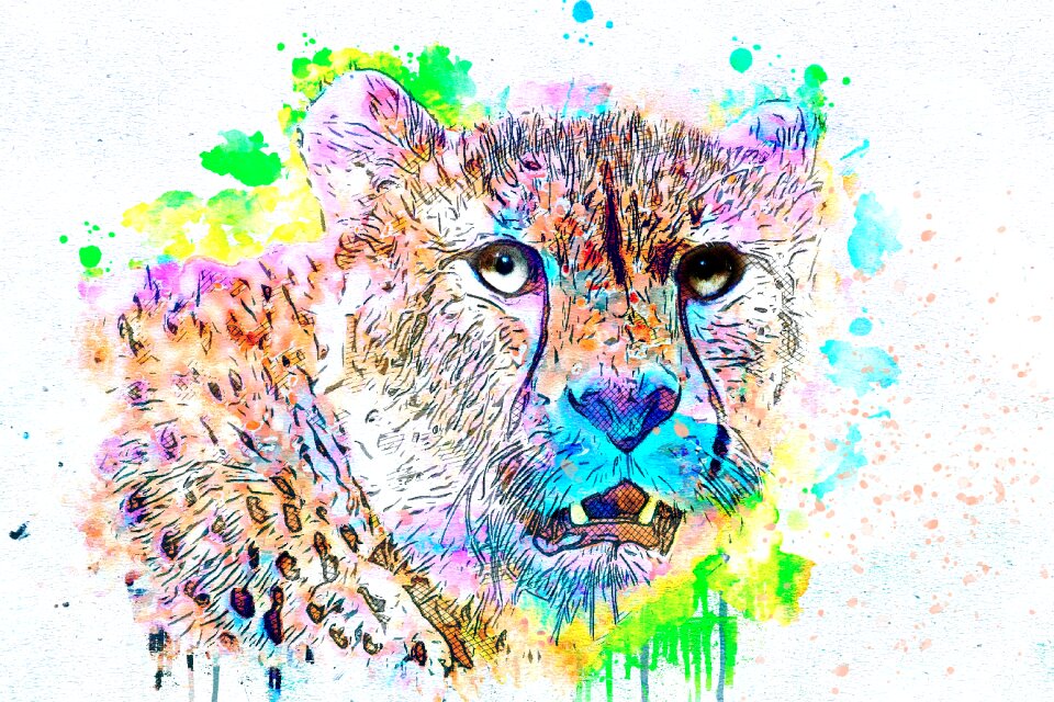 Art watercolor vintage