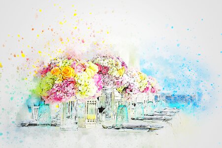 Art nature watercolor