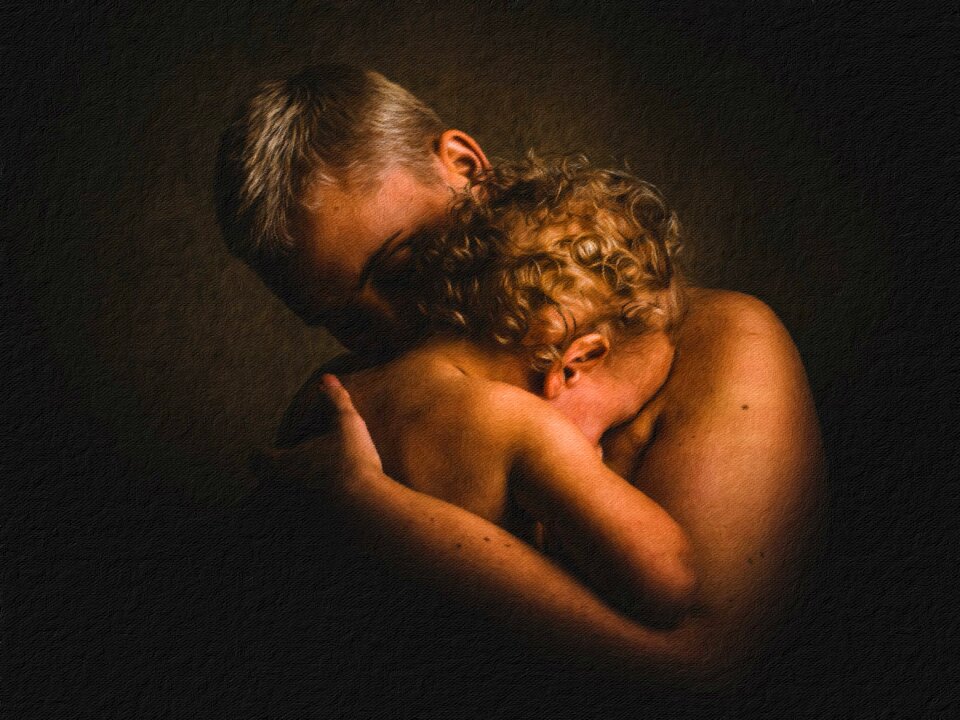 Hug vintage artistic