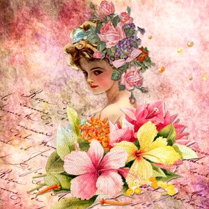 Plant woman art