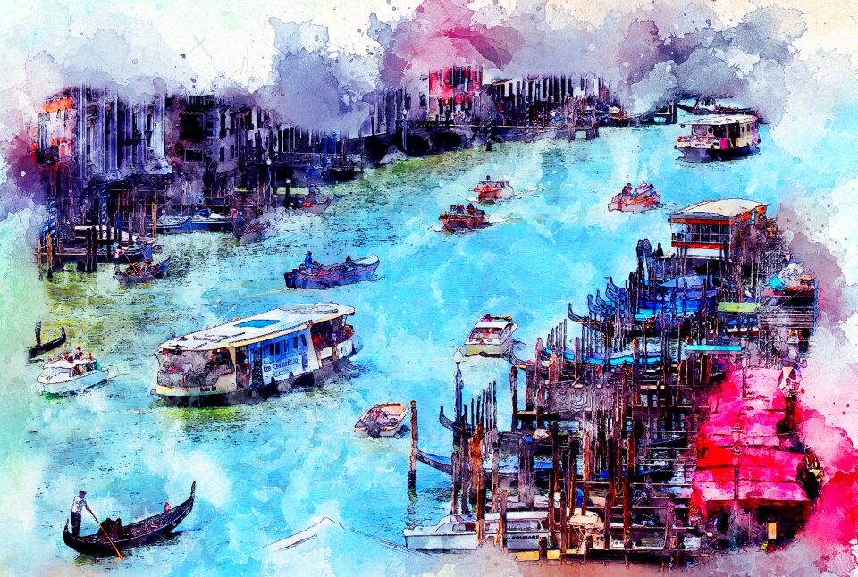 Art watercolor nature