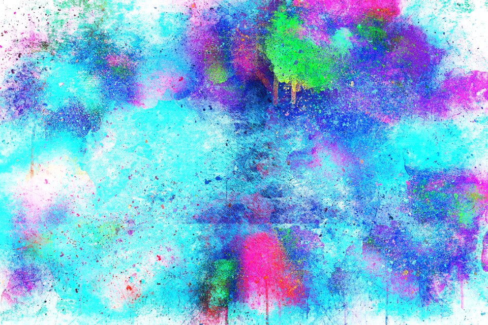 Watercolor vintage colorful