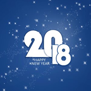 New year's eve 2018 new year's greetings new year's card