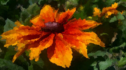Green petals artistic