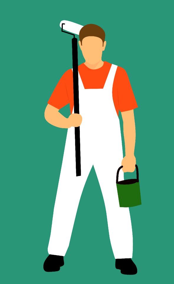 Paint jumpsuit decorator white