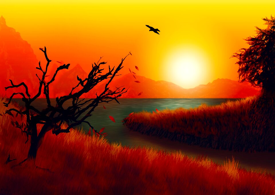 Meadow lake mountains