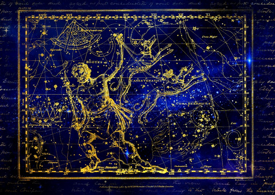 Hunting dog zodiac sign sky