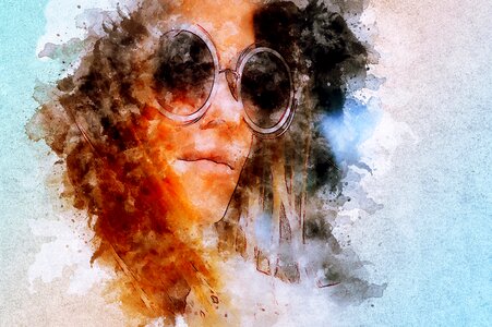 Art watercolor vintage