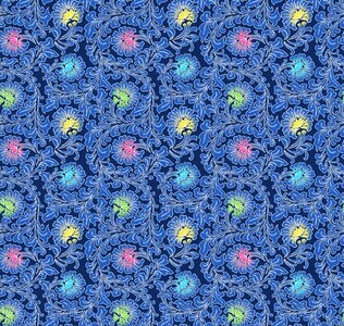 Pattern blue deep blue