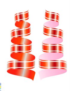 Red pink swirl