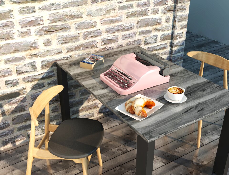 Food bright wooden