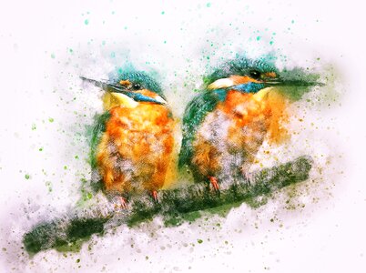 Art watercolor vintage