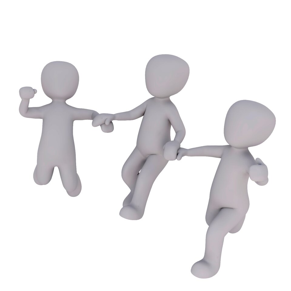 Cooperation man 3dman