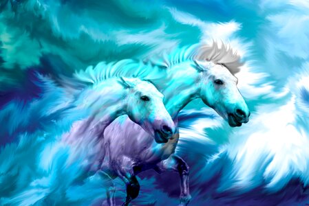 Figure runners painting
