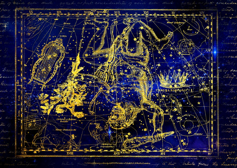 Crown zodiac sign sky