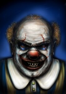 Scary smile Free illustrations