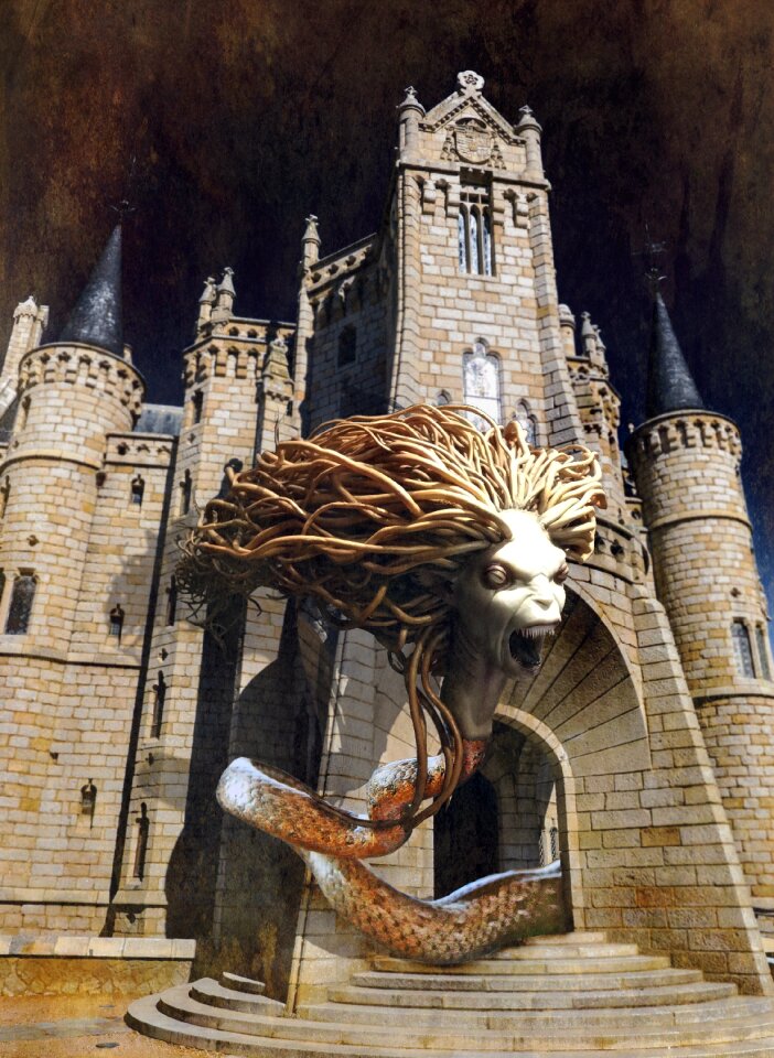 Castle mystical gespenstig