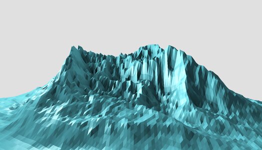 Low-poly mountain illustration
