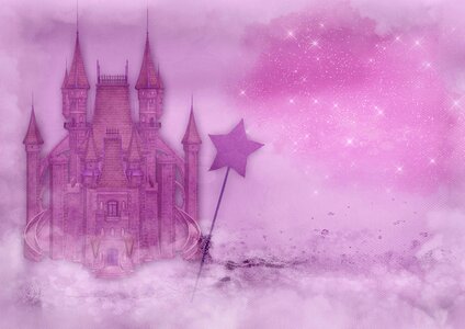 Clouds glitter star
