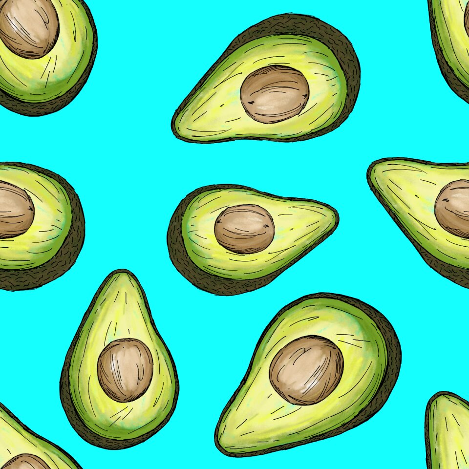 Healthy guacamole background