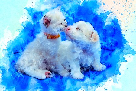 Art watercolor vintage