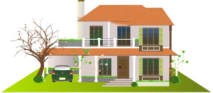 House villa Free illustrations