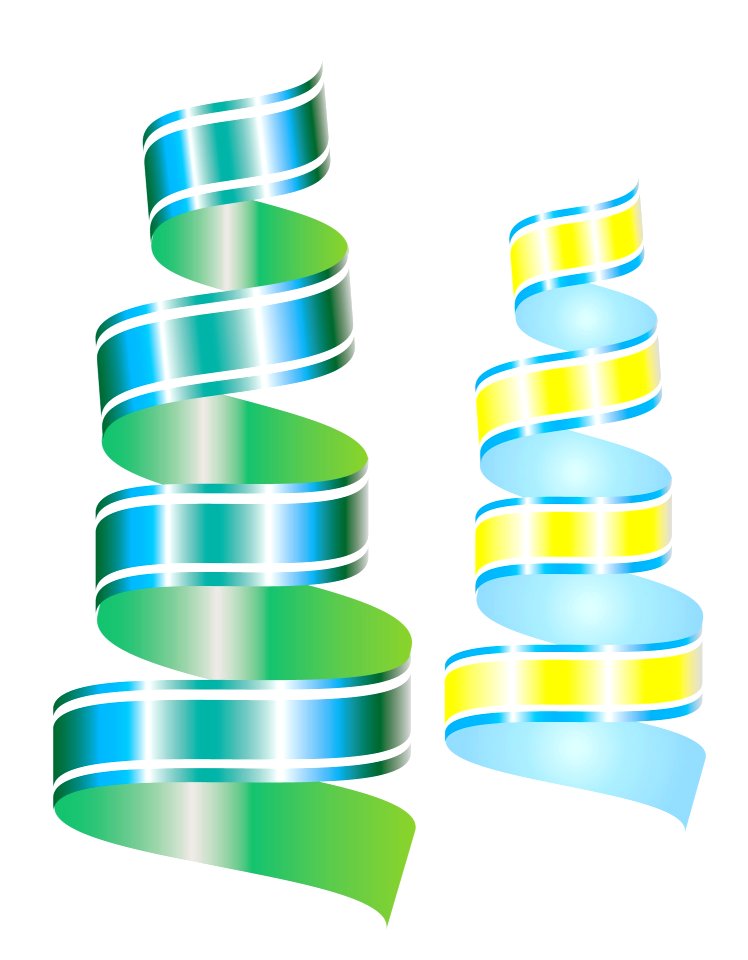 Green blue yellow