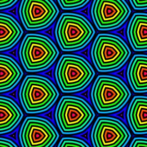 Colorful bright shape