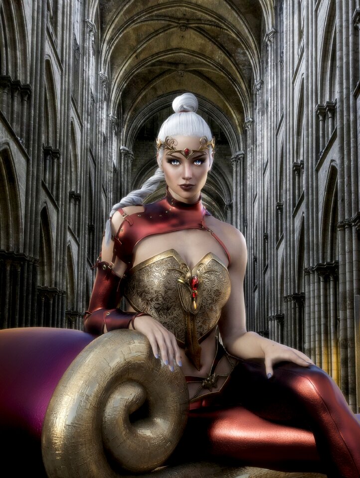 Attractive female mystical