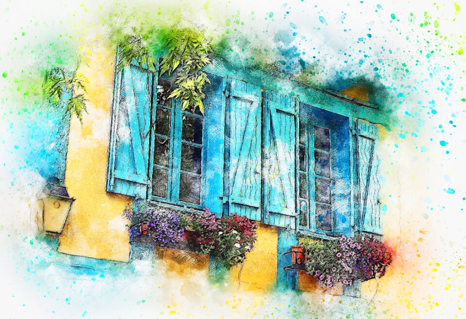 Art watercolor nature