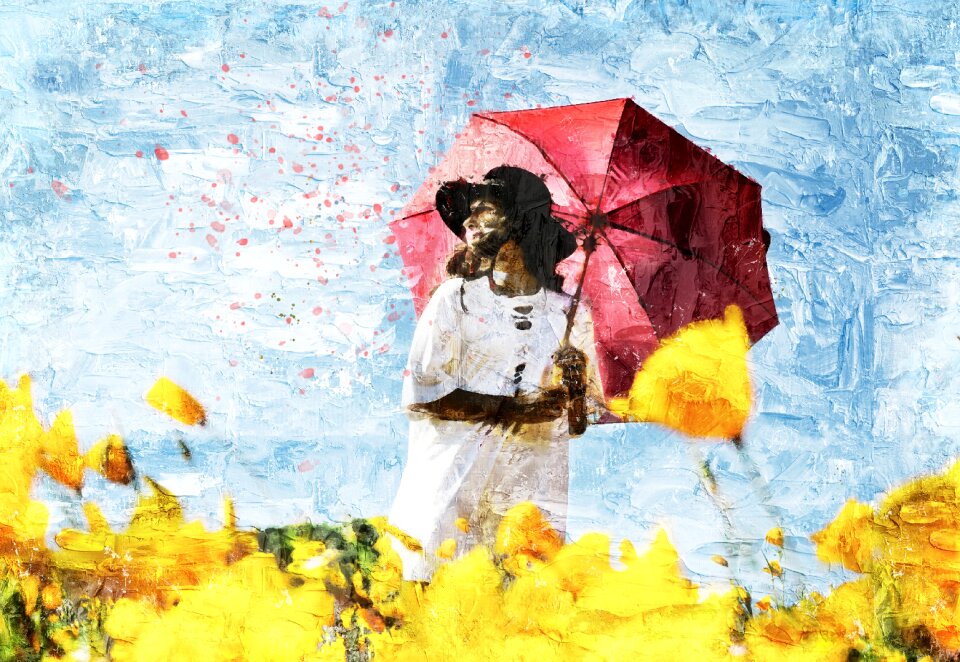 Art watercolor vintage