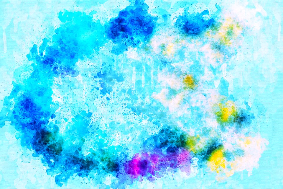 Watercolor vintage colorful