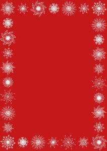 Holly snow snowflake
